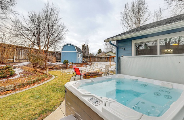 Private Hot Tub & Backyard: Boise Family Home
