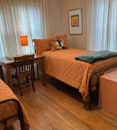 Private Lafayette Getaway Balcony & Kitchen