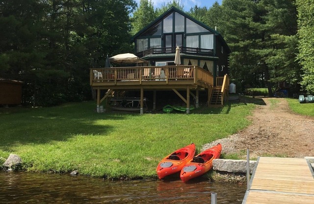 June Escape- Private Lakefront Cabin With Dock, Loons & Sunset Views