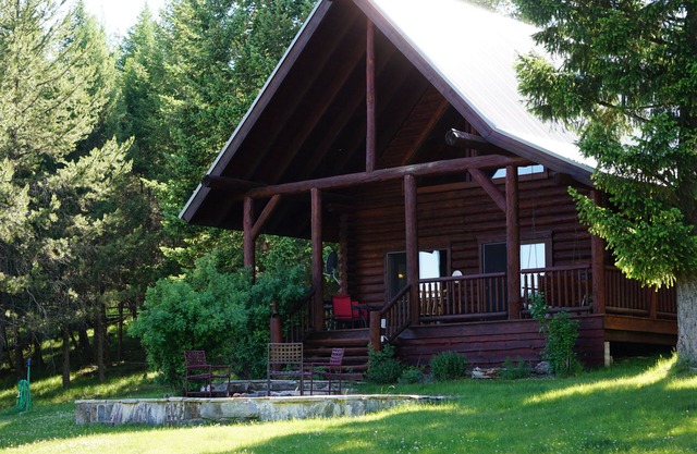 Private Mountain Log Cabin perfekt: eine kleine Familie oder romantisches Refugium.
