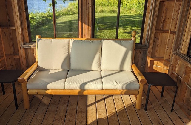 Private multi-family, fully stocked cottage on Graham Lake with large front lawn