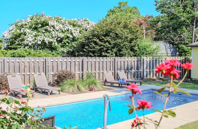 Private Pool home!, game room, fire pit!