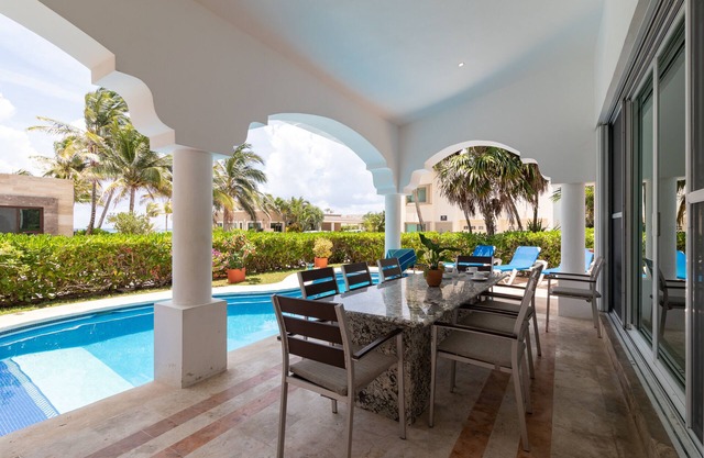 4 BDR Ocean View House, privater Pool / Grill für 10! Playacar Phase 1
