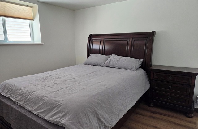 Private south-facing suite with a full bathroom and fully equipped kitchen.