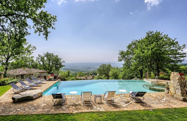 Alleinstehendes Ferienhaus mit privatem Pool, W-LAN, TV, Haustiere erlaubt, Parkplatz