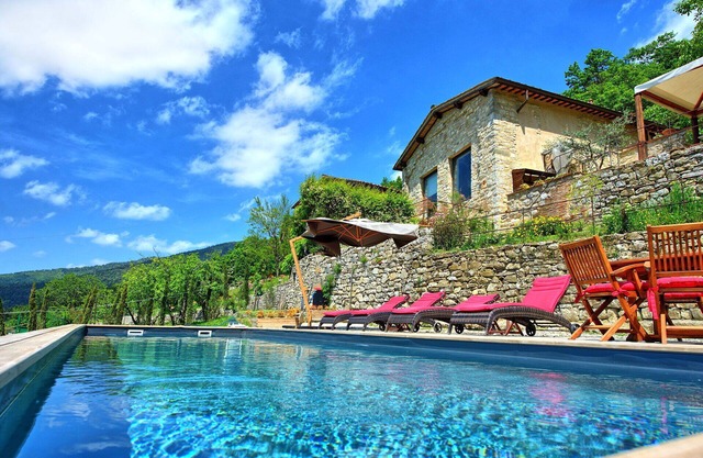 Preciosa casa de vacaciones privada con A/C, WIFI, piscina privada, TV, veranda, cerca de Florencia