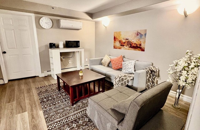 Private walkout basement apt with free parking spot.