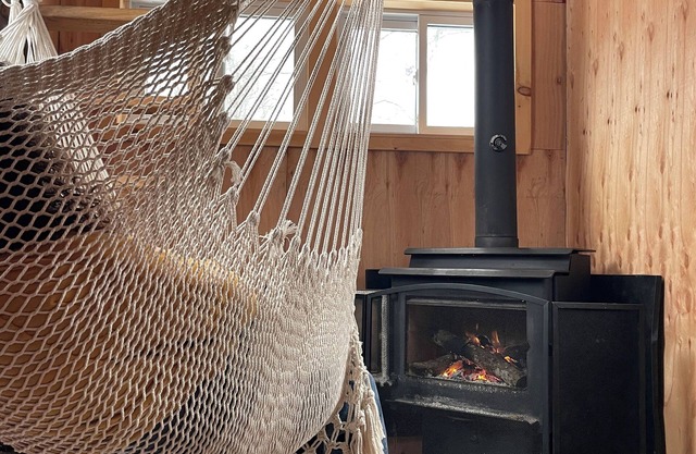 Privtate cabin-wooded trails, 5 minutes to Loon Call Lake! Pets welcome!