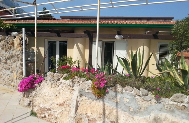 Property is located by the sea with its own private beach.
