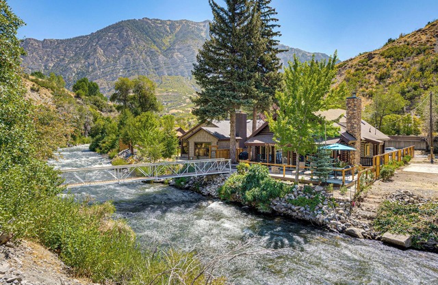 Provo River Cabin w/ Private Bridge & Trail Access