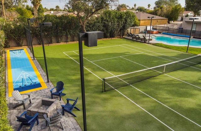 Privater Tennisplatz, LG beheizter Salzpool, Whirlpool, Resort Backyard @ Scottsdale
