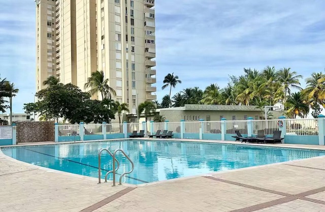 Perfect beachfront condo in gorgeous Luquillo, PR with WiFi, AC