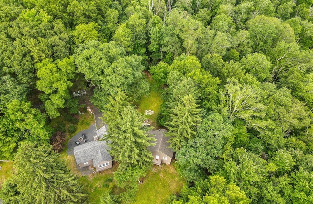 Quaint dog-friendly cottage with updated interior, firepit, large patio & WiFi