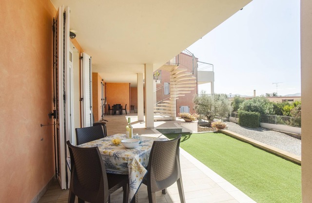 Wohnung "Appartamento 2" mit Bergblick, Terrasse, Garten und Klimaanlage; Parkplätze vorhanden