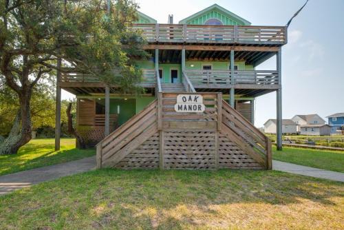Quiet Hatteras Duplex with Decks about 1 Mile to Beach