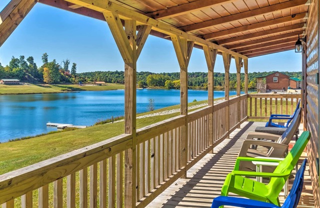 NEW! Lakefront Escape w/ Fire Pit, Trails & Dock!