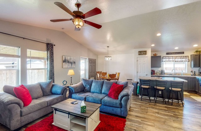 Quiet Ranch-Style Home with Fenced Yard, Gas Grill, Firepit & Fireplace