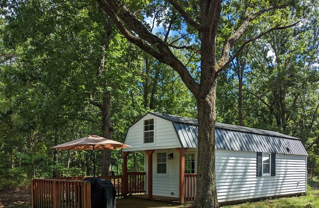 Quiet, secluded tiny house that sleeps 6 +