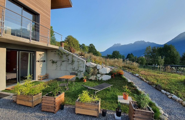 Ruhiges Studio mit Garten- und Bergblick - See von Annecy