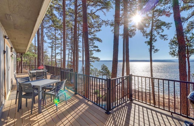 Quiet Waterfront Getaway with Furnished Deck and Grill