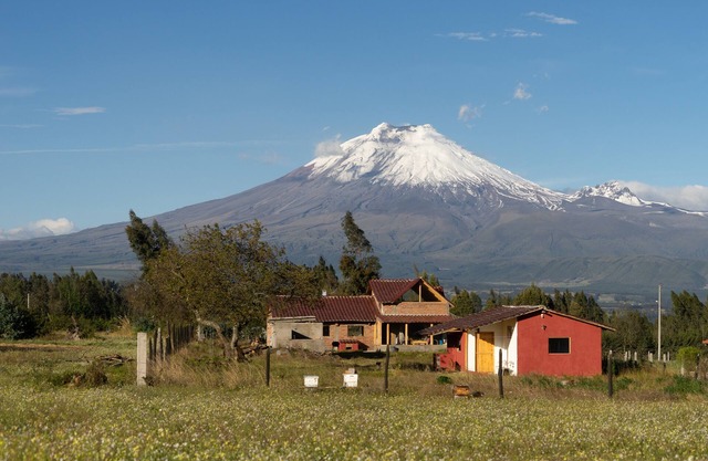 Quinta Los Duendes, Aussicht auf Cotopaxi.