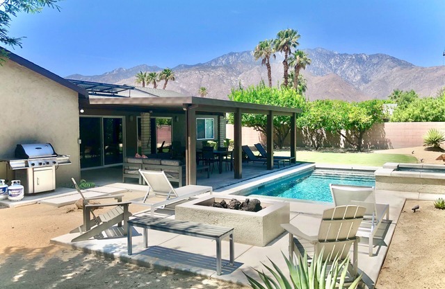 Racquet Club East Home with Modern Flair | Pool, Spa & Outdoor Living