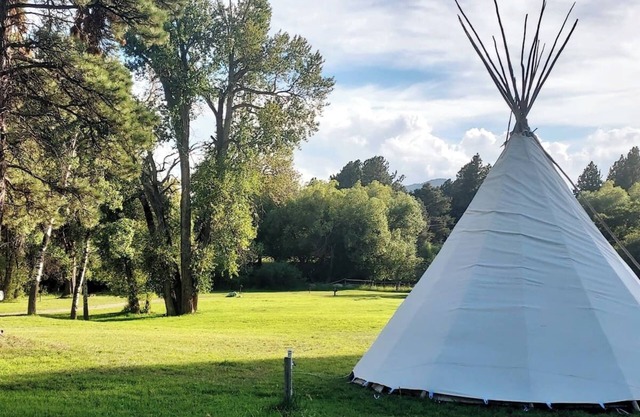 Raven Tipi, Rustic "Raven" Tipi by Bighorn Mountains