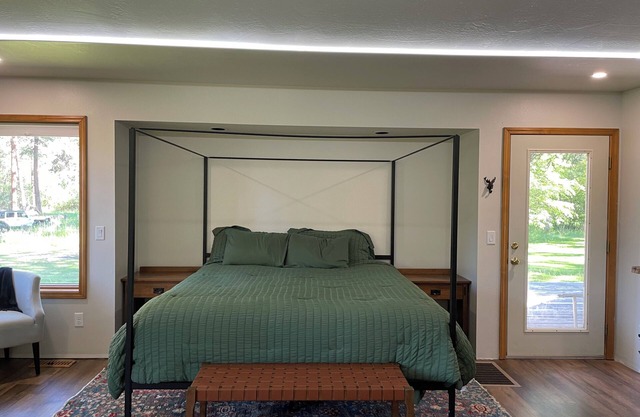 Relax and unwind while taking in nature at this master suite on 5 acres!