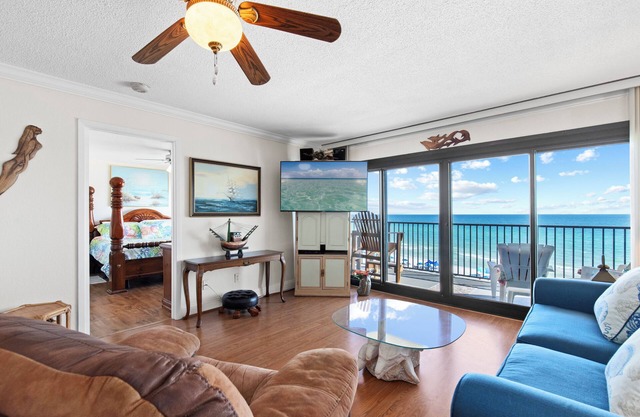 Relax at Commodore 608 2BR Beachfront Condo with Gulf View & Large Balcony