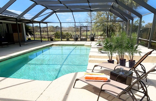 Relaxing 4BR Pool Home on Golf Course near Beach
