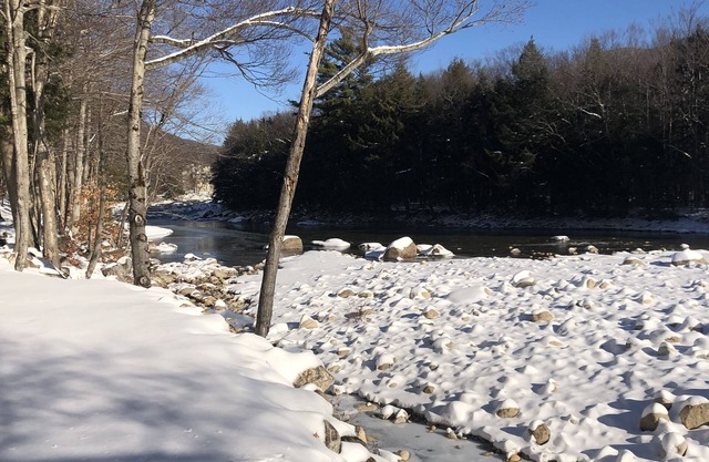 Relaxing White Mtn Riverfront retreat, free shuttle to Loon