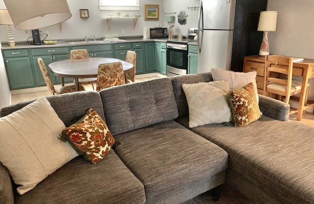 Ren's Vintagey Basement Abode, between colleges and minutes to hospitals