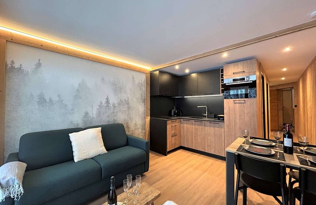 Renovierte 2-Zimmer-Wohnung mit Balkon und Zugang zum Pool - Méribel