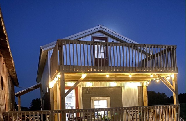 Newly renovated milk parlor with beautiful views is ready for your farm stay.