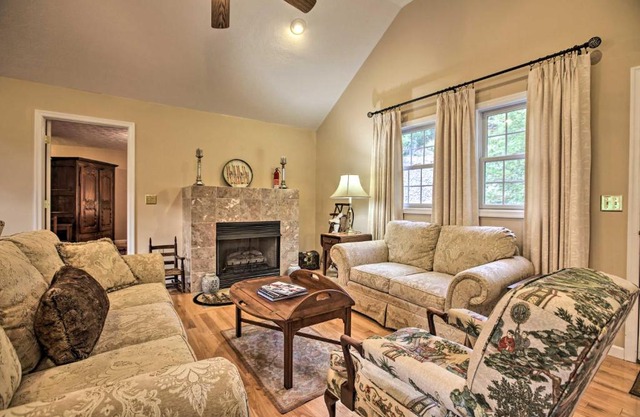 Resort Home on Mountain Golf Course with Deck and View