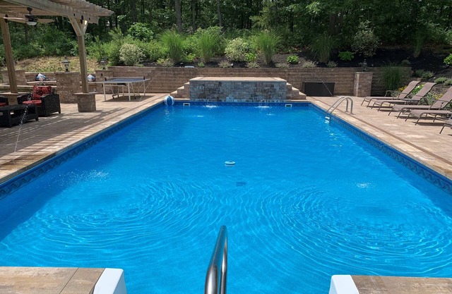 Resort like Backyard-Pool, Putting green, Outside Kitchen, Fire Pit, Bar, Lounge
