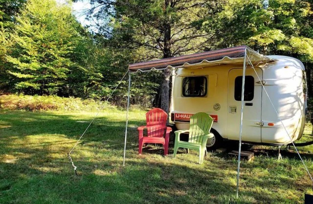 Retro vintage glamping in a super rare Uhaul RV