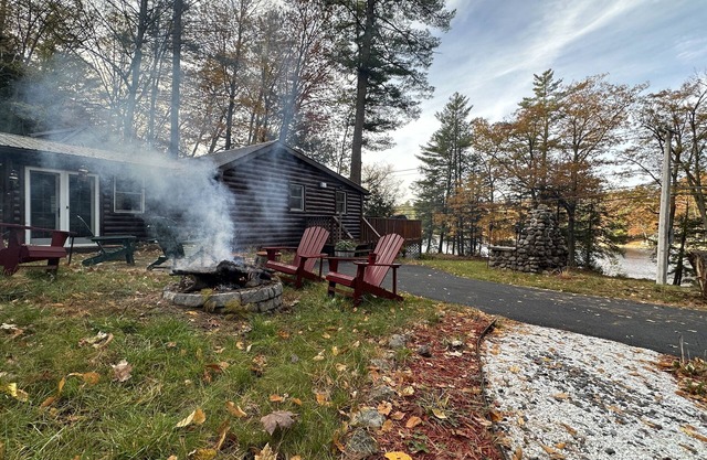 River Front Private Adirondacks Log Cabin