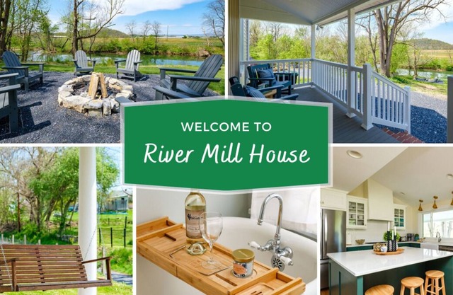 *New to Vrbo* River Mill House -Riverside Historical Home in the beautiful Shenandoah Valley