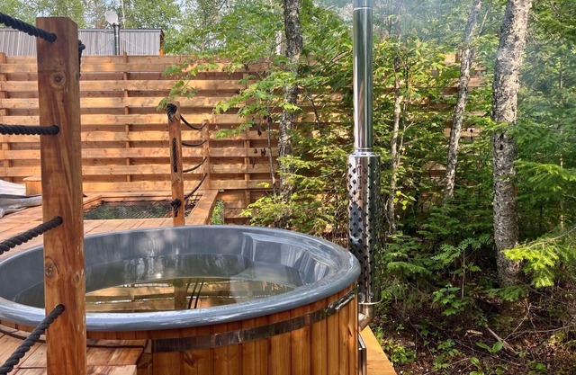 River/Wooden Hottub Dome in Nature