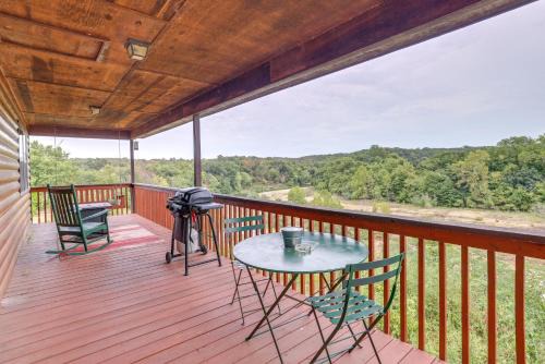Riverfront Berryville Cabin with Grill and Fireplace!