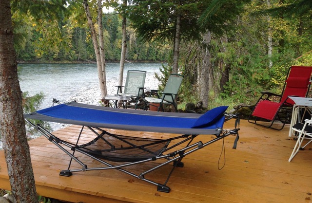 Riverside Cabana für 2 Personen, rustikale und einzigartige Lage am Clearwater River
