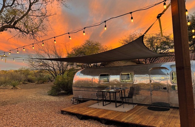 Rocketship Airstream, a lovingly restore 31-foot 1973 Aistream Sovereign.