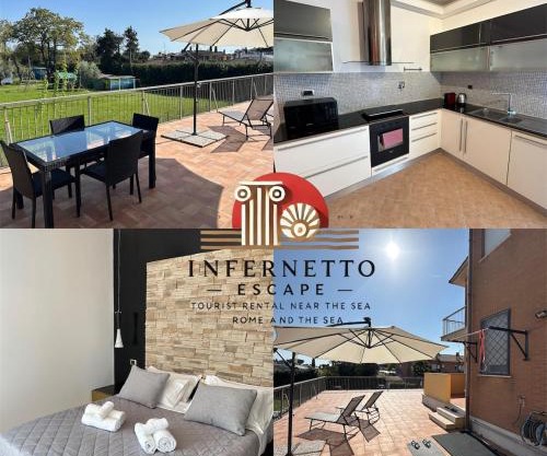 Roma Infernetto Escape apt 4 guest 1bedr 280mq terrace