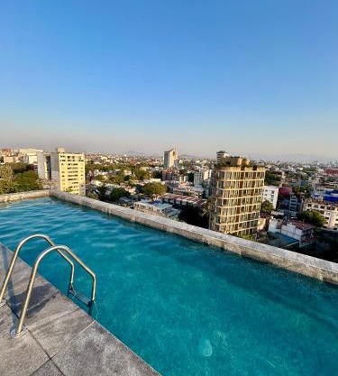 Roma Norte, pool, gym, rooftop, coworking, balcony & parking