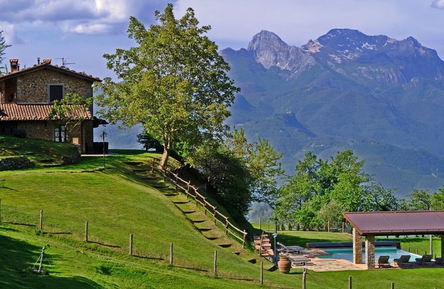 Romantische Wohnung in der Toskana Landschaft Villa, herrlichen Blick in die Natur