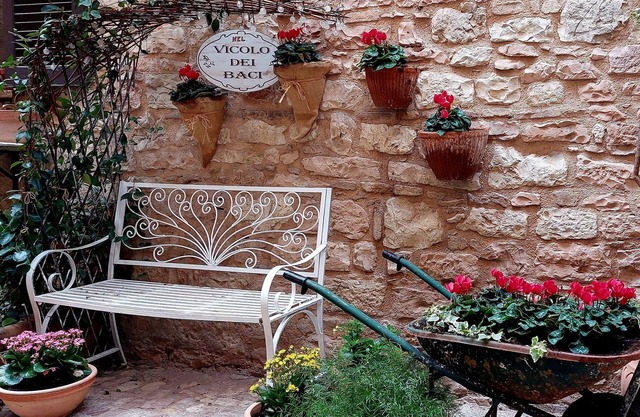 Romantische Wohnung im Vicolo dei Baci, im historischen Zentrum von Spello.