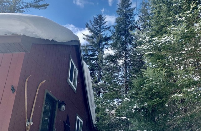Romantische Hütte Eingebettet In Den Wald Im Blauen Bergsee.