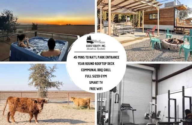 Rooftop Spa! Tiny Home on the Farm𓃟 with Gym