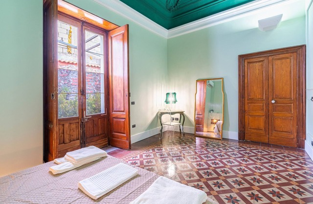 Room 'Civico 46 - Green' with Shared Terrace, Wi-Fi and Air Conditioning